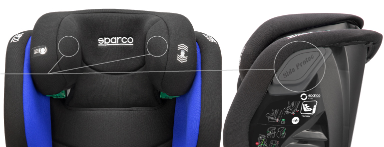 ABS material plus memory foam headrest