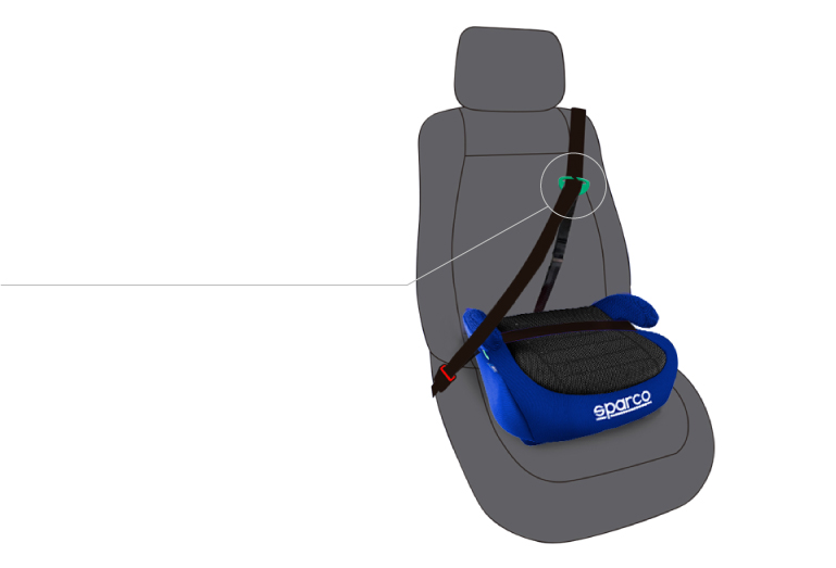 Adjustable locking seat belt clip