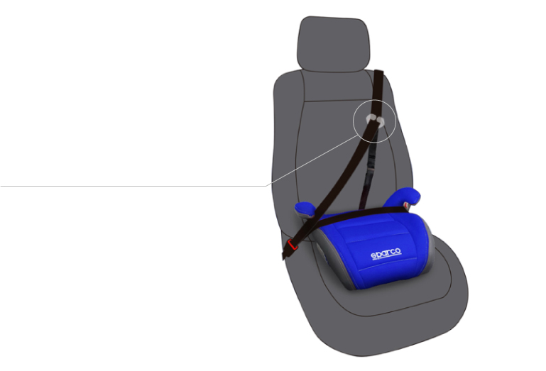 Adjustable locking seat belt clip